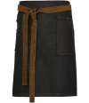 PR135 Premier Division Waist Apron Black / Tan Denim colour image
